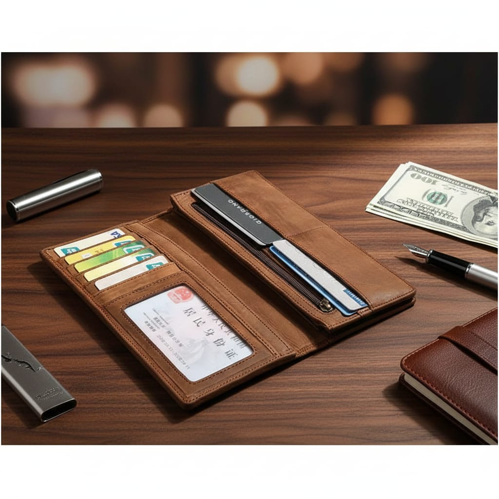 Vintage Bifold Long Wallet